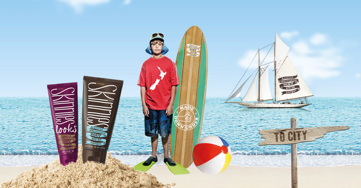 Skinnies website animated home page boy design and development