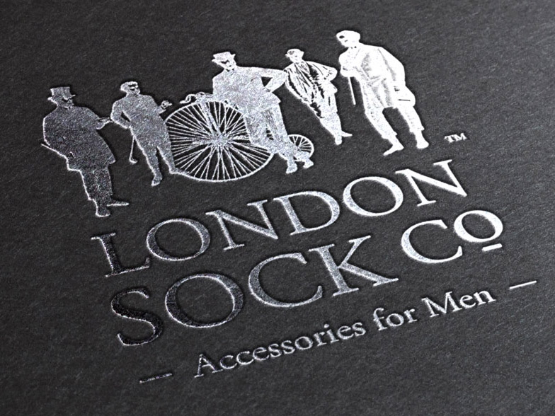 London Sock Company branding and logo on product
