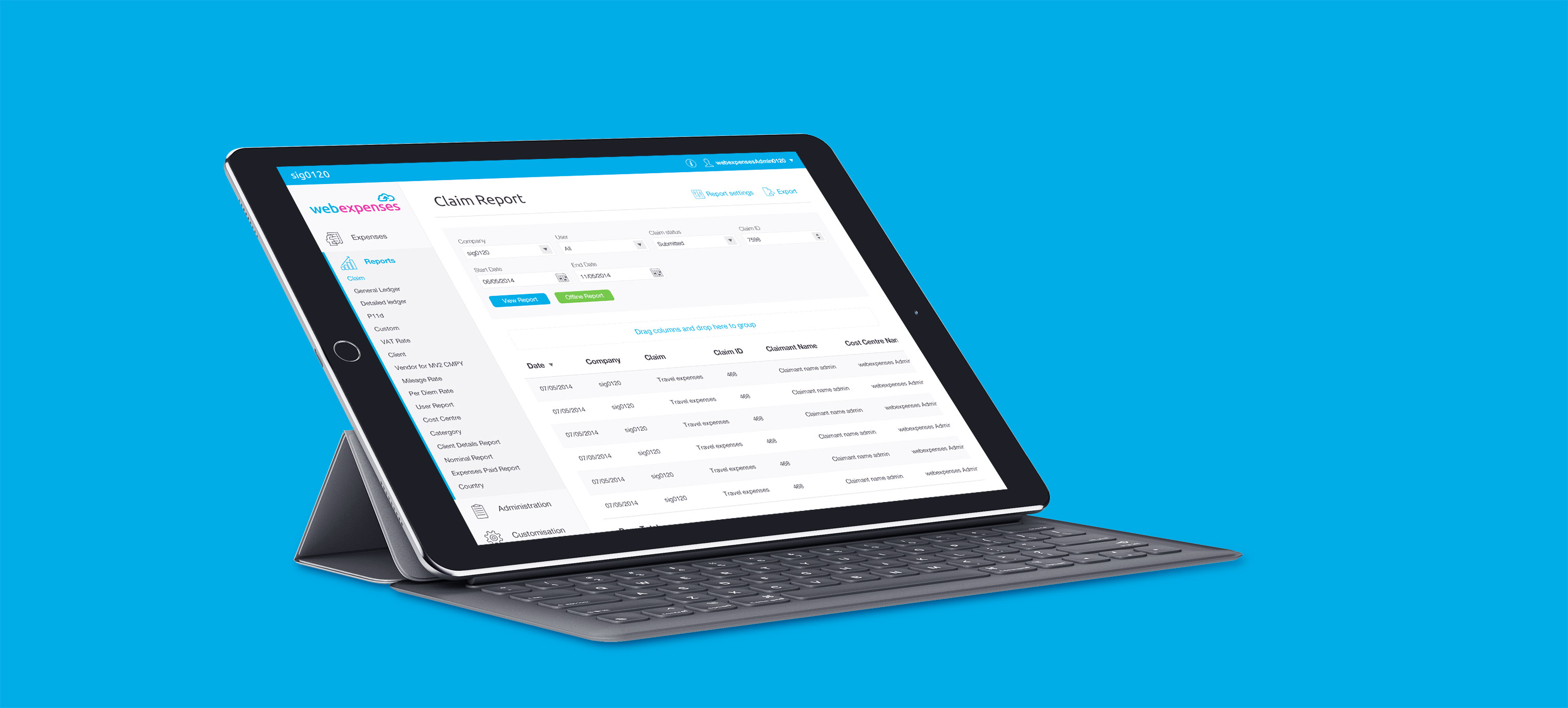 Webexpenses-iPad-Angled