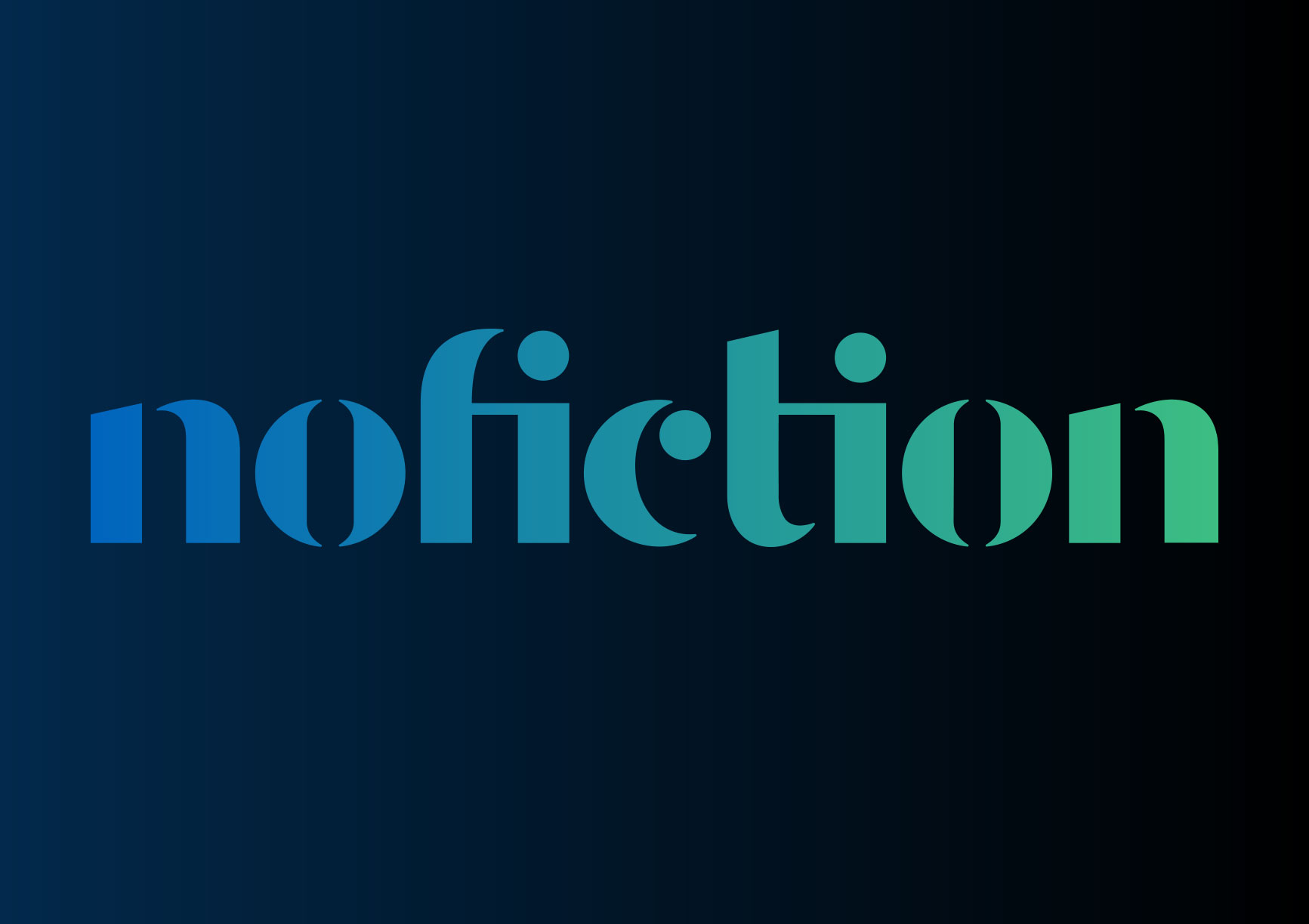 NoFiction master logo design